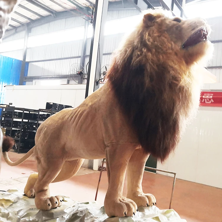 Animal park Simulation Animal animatronic Life size Lion for sale Theme Park Decorations Simulation Animals Animatronic Lion