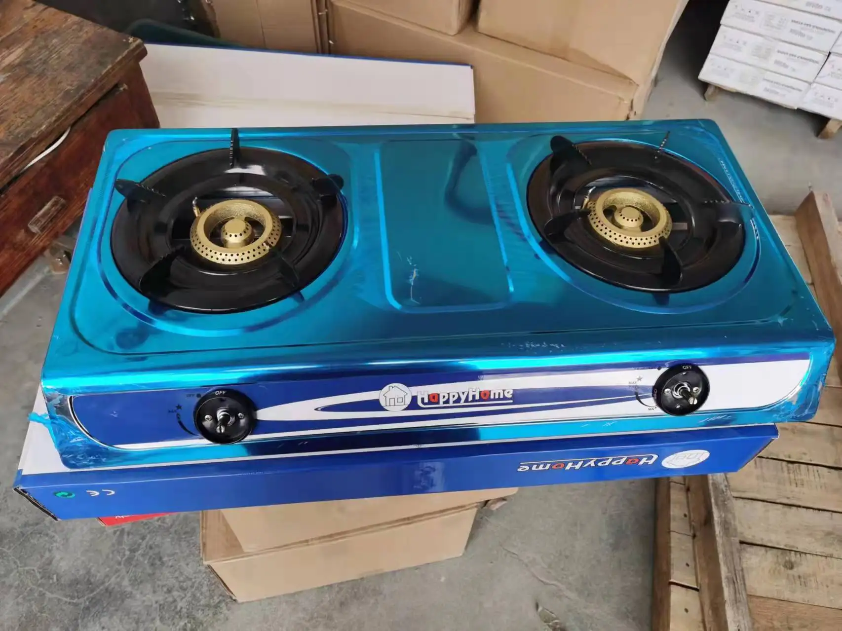 OEM China low price home use kitchen stainless steel gas stove 2 burners for cooking