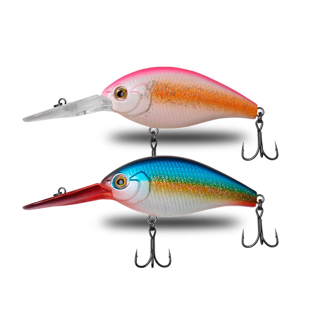 Topwater Crankbaits Fishing Lures 95mm 18g ABS Artificial Hard Fish Baits Lures Deep Diving crank baits