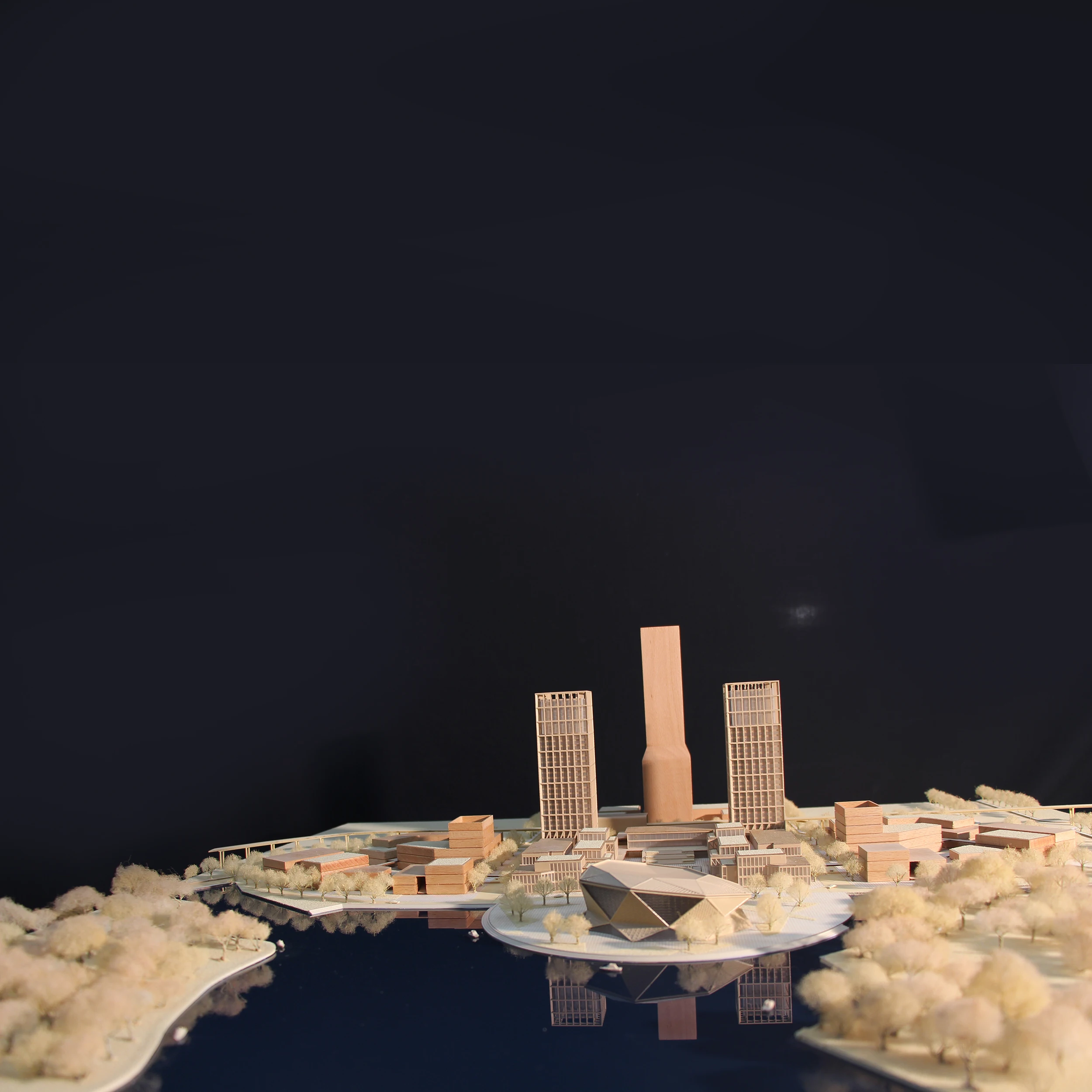 Строительная модель из массива дерева художественная галерея 3d стадиона деревянные модели инструмент для