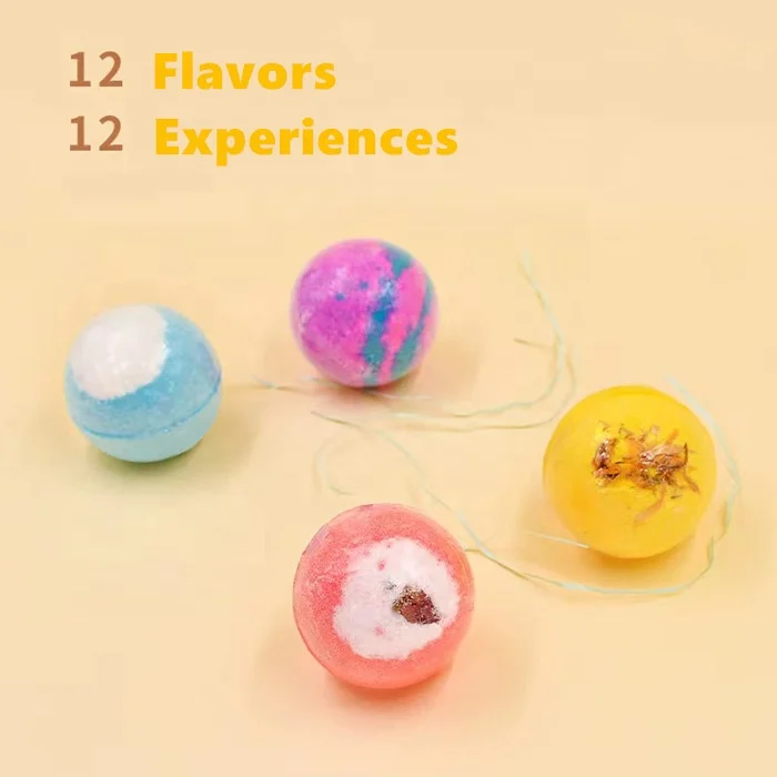 Private Label Best Selling Bath Bombs Gift Set Organic Bath Salts Colorful Bath Ball
