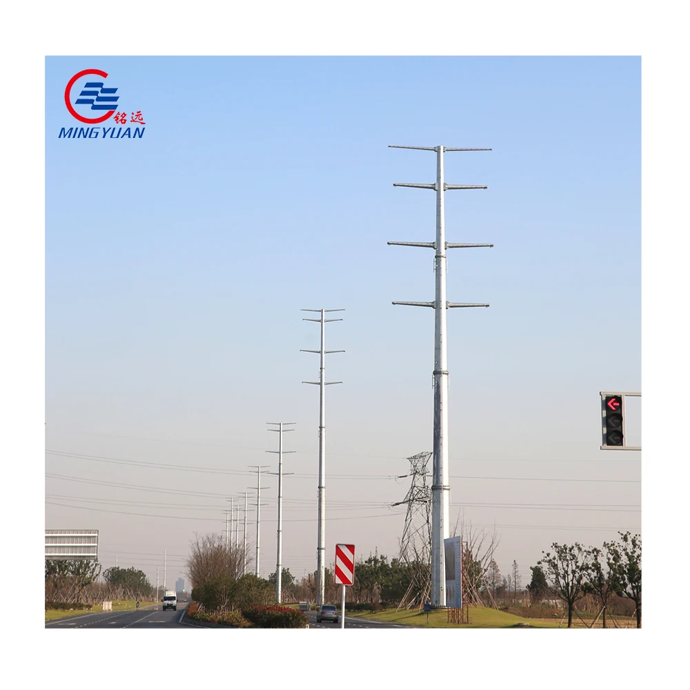 25ft 30ft 40ft Electric Power Pole Suppliers Utility Poles for Sale