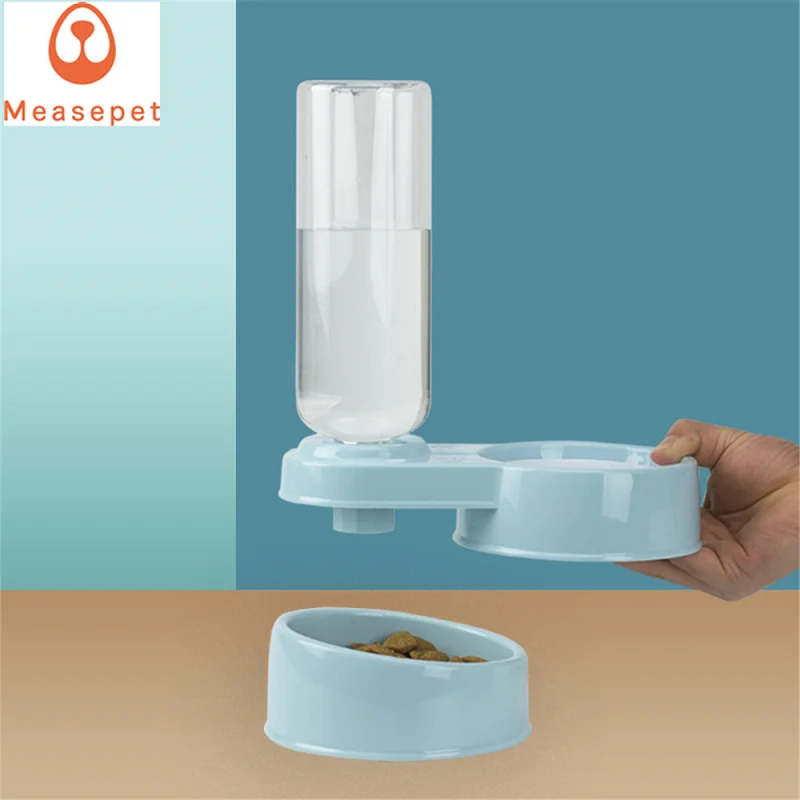 
Manufacturer Wholesale Newest Design Luxury 2 in 1 Pet Dog Cat Drinking Water Food Container Feeder Dispenser 