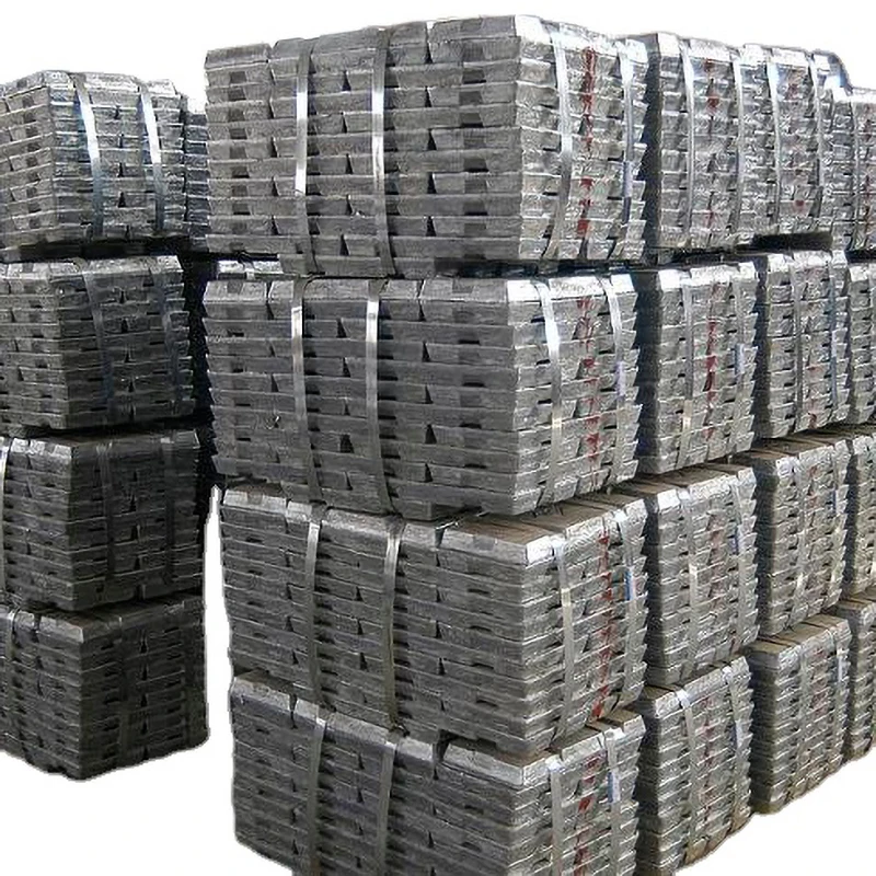 Zinc Ingot Metal Price China ASTM AISI High Pure Zinc Ingot Silver White Metal Appearance