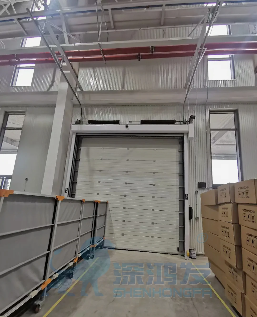 high speed doors transportation industry sliding door industrial gate of logistics park