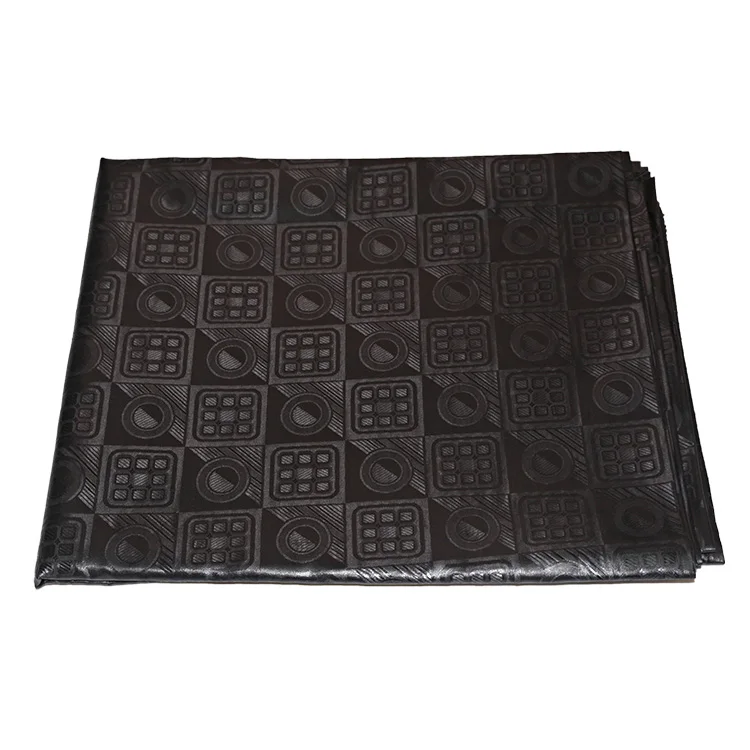 China Supplier Black Color Polyester Bazin Abaya African Different Types Of Cloth Material Fabric For Sale