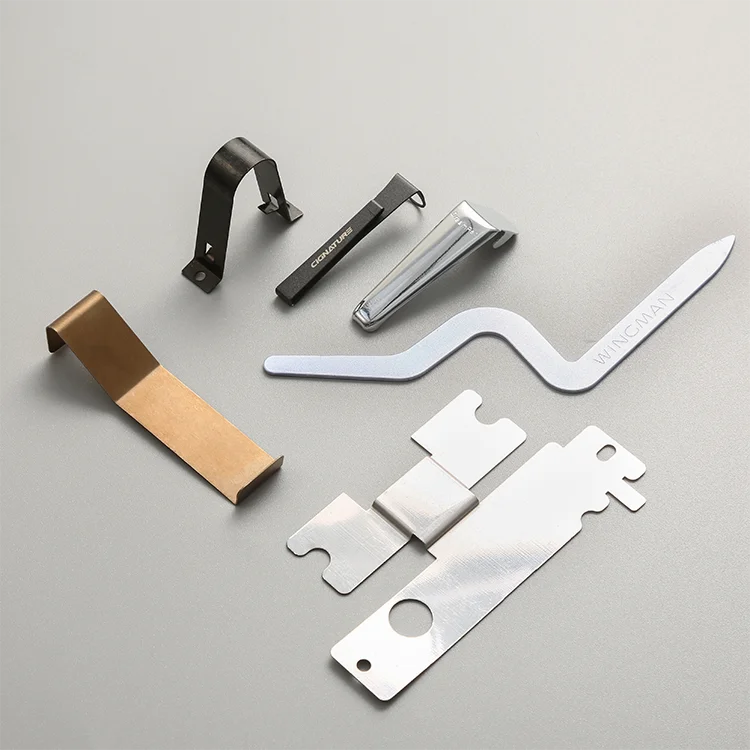 OEM Custom Made Shape Sheet Metal Stamping Part Stainless Steel SS302 Small Flat Leaf SS Spring Clip