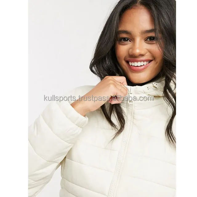 
Fashion New Design Winter Puffer Shiny Jacket Warm Padding Wholesale Bubble Bomber Jean Jacket 