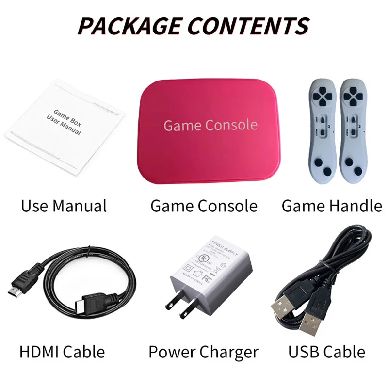 HD arcade Game video Stick Console Retro Classic Games with Dual Wireless Controller Family TV Retro Game Console