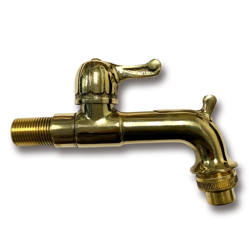 
Brass Bibcock gold tap garden water faucet 