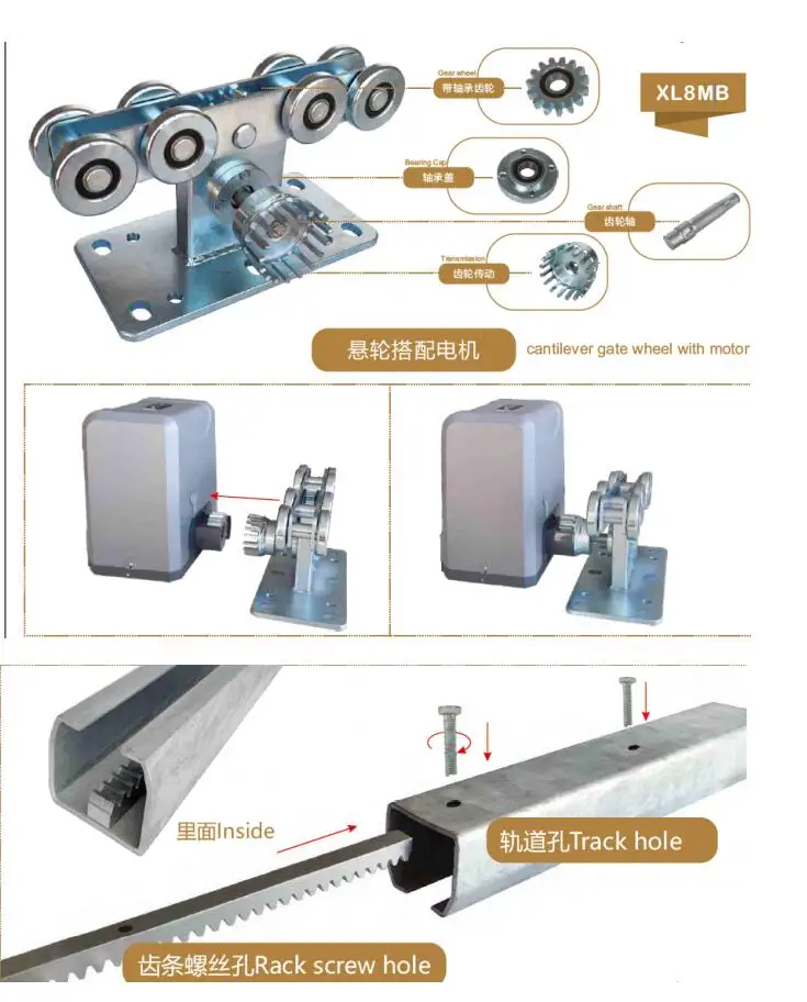 Cantilever gate aluminium system cantilever systems gate accessories