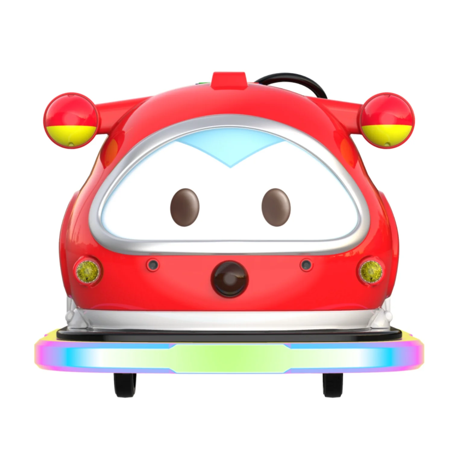 High Quality Fiberglass Kids Bumper Cars With Shining LED Light Electric Car Battery Ride On For Sales