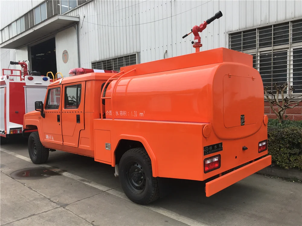 Пекин Yongshi бренд 4x4 двухрядный лес водяной грузовик с пожарным