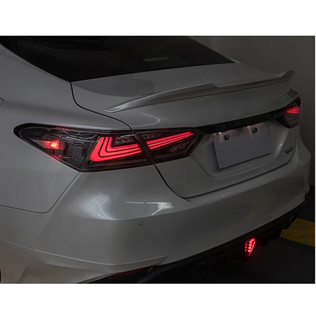 TT-ABC Factory Price LED Smoked Dynamic Turn Signal Reverse DRL Lights Tail For Toyota Camry