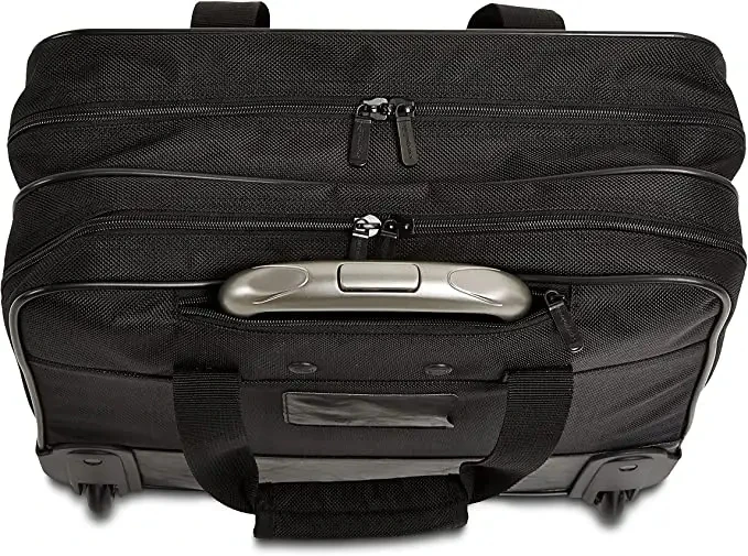 TINYATWholesale Durable Men Water Resistant Rolling Work Business Travel Briefcase 17 Inch Laptop Trolley Duffel Bag
