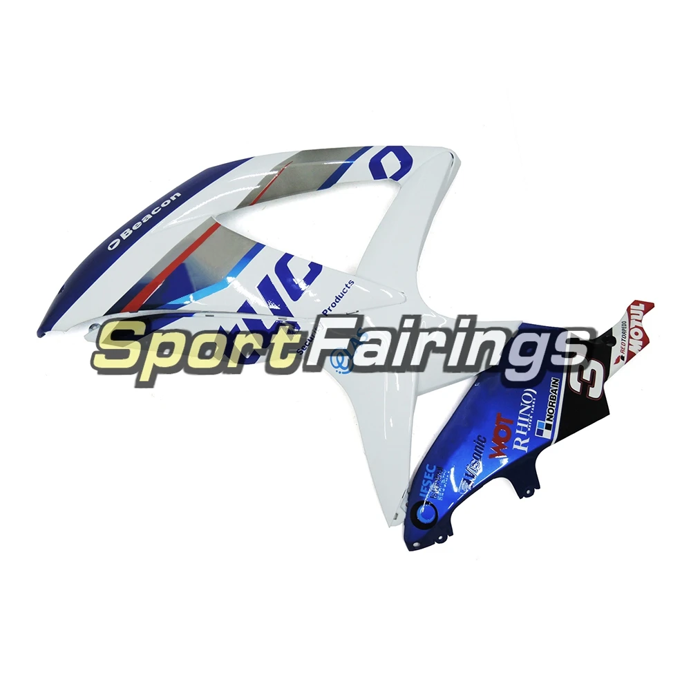 Обтекатели для мотоциклов подходят Suzuki GSXR600 GSXR750 K8 2008 2009 2010 GSXR600/750 08 09 10 корпус из АБС-пластика синий белый