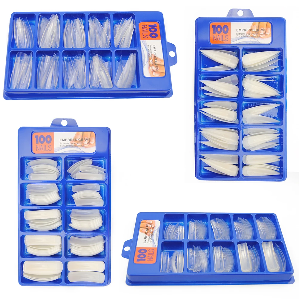 Coscelia 100 шт./кор. накладные ногти различный стиль накладные ногти инструменты для наращивания пресс для ногтей, для нанесения с помощью клея