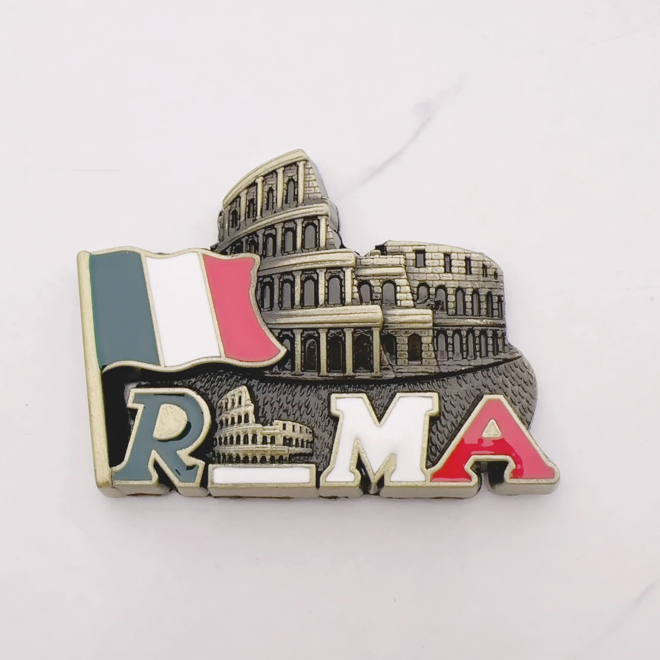 Custom Logo 3D Berlin Vietnam Shape Fridge Magnets Tourist Souvenir Metal Magnet Promotional Refrigerator Magnets Manufactured