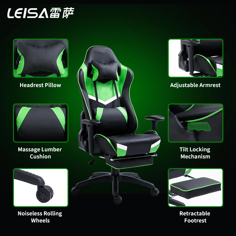 Best Selling Massage Ergonomic Chair Home Office Gaming Revolving Chair Office Furniture 360 Swivel Modern 4 Gas Lift Nylon Base