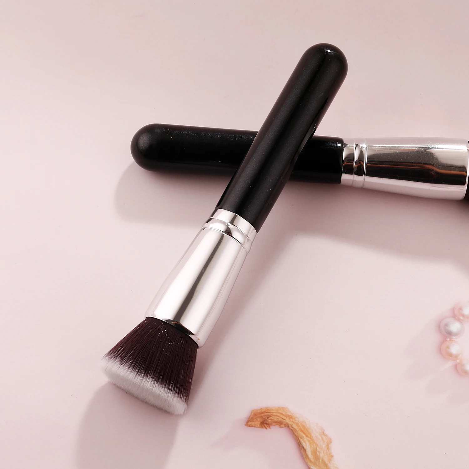 2024 New Travel Single Foundation Powder Concealer Face Eye Shadows Brush Private Label Makeup Brush Set Manufacture OEM