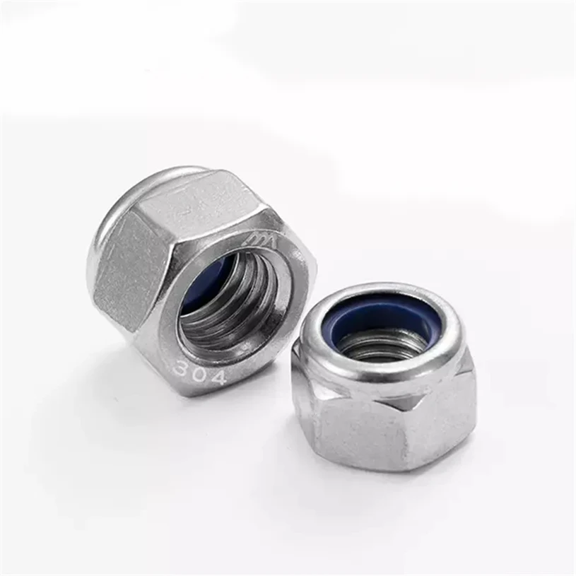 Free Samples 304 Stainless Steel Din985 Anti-Loosening Anti-Slip Cap Nylon Lock Nut