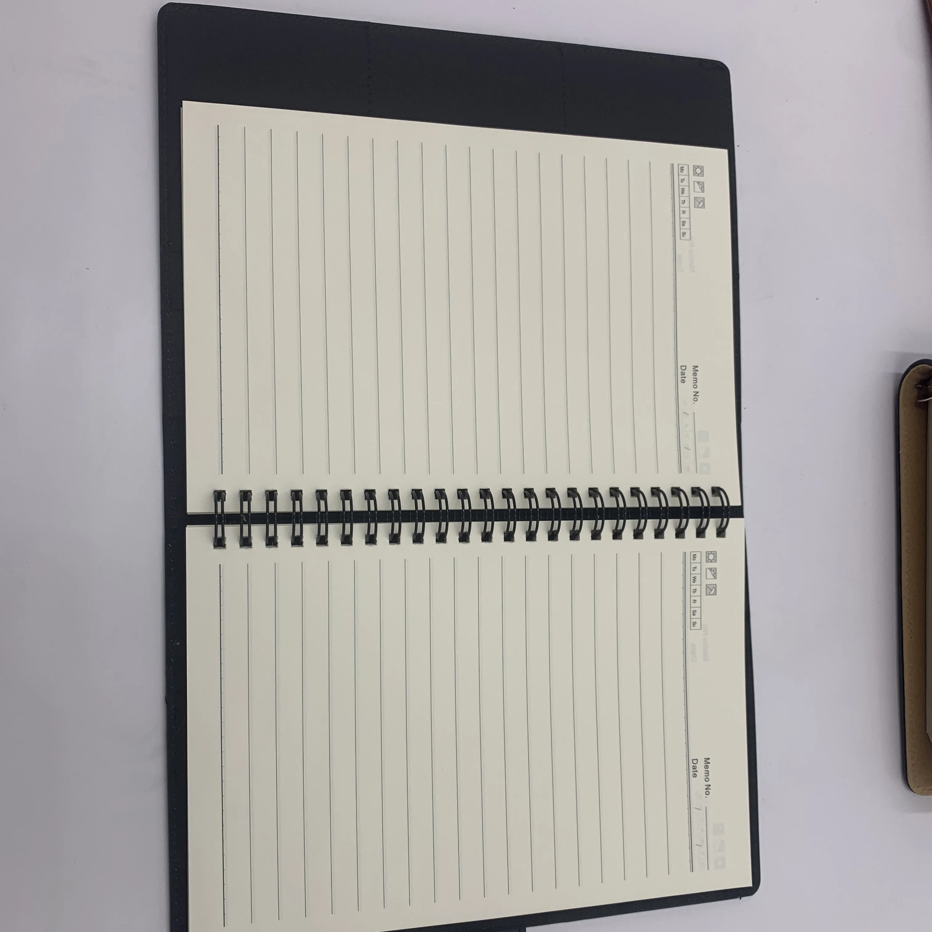 pu leather notebook spiral ring notepad diary A5 80gsm wood free paper journal