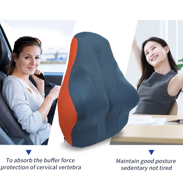 Lumbar Support Pillow Ergonomic Design Orthopedic Backrest For Back Pain Relief Memory Foam Back Support For Office Chair