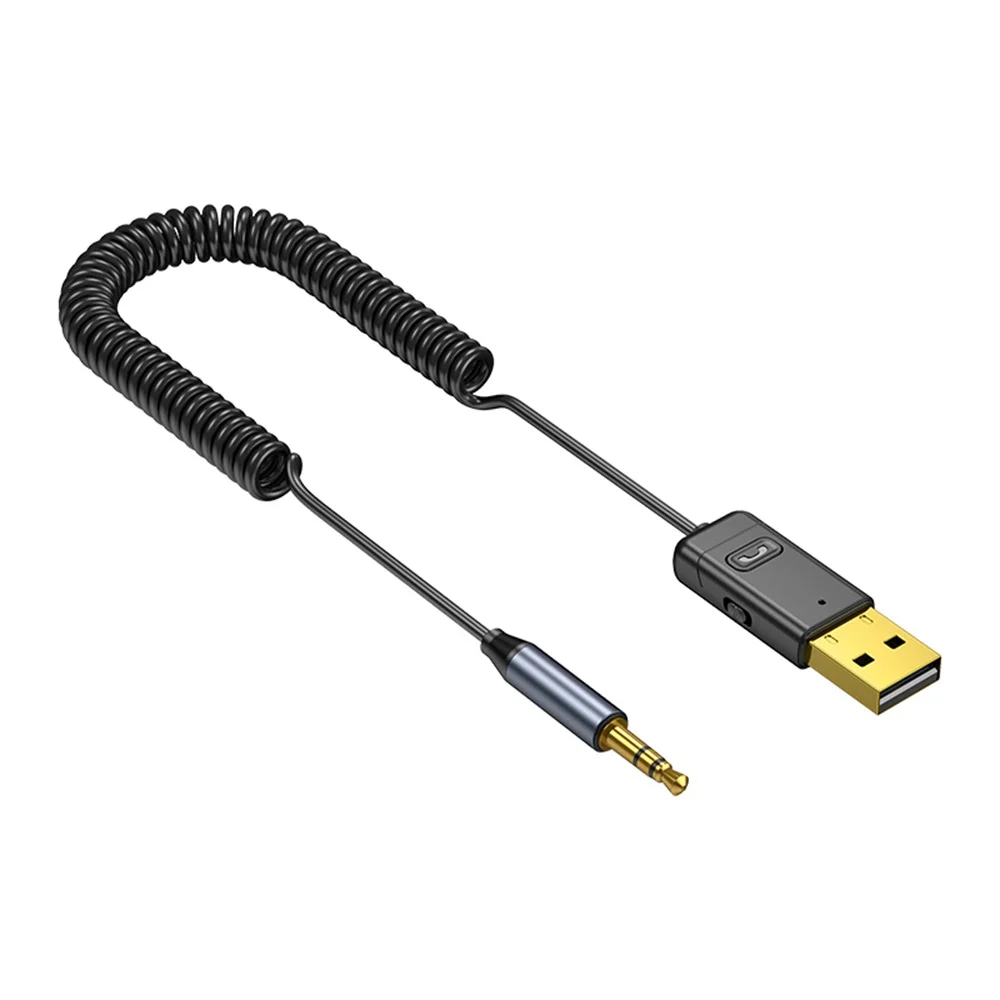 Новейший продукт BT5.0 usb bluetooth приемник и передатчик с аудио кабелями