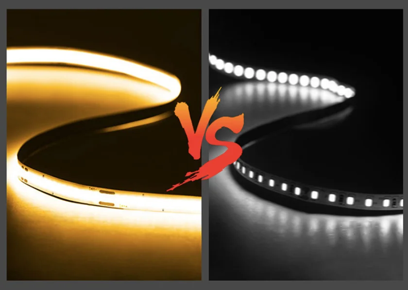 
1080lm/roll 5 meters long led cob strip light 24v current 500mA/meter 