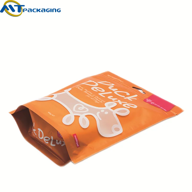 Food Grade laminated plastic stand up Pet cat food bags