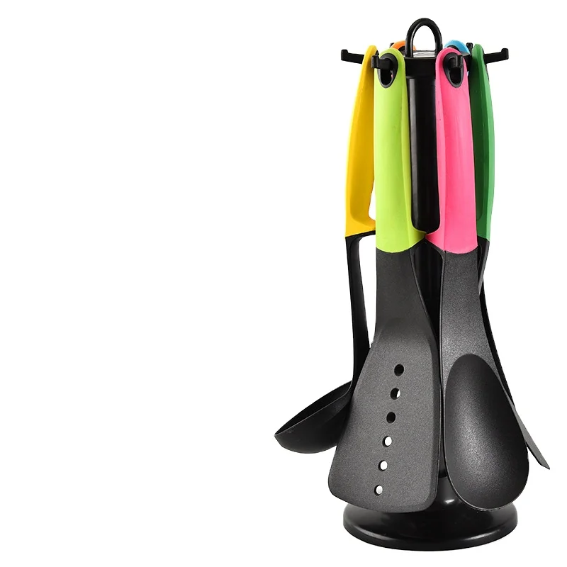 Kitchen Accessories 6 pcs Heat Resistant Food Silicone Kitchen Utensils Cheap Cooking Spatula Set