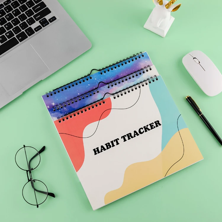 Wholesale Custom Life Planner Monthly Journal Calendar Sheets Goal Spiral Meal Scheduler Habit Tracker
