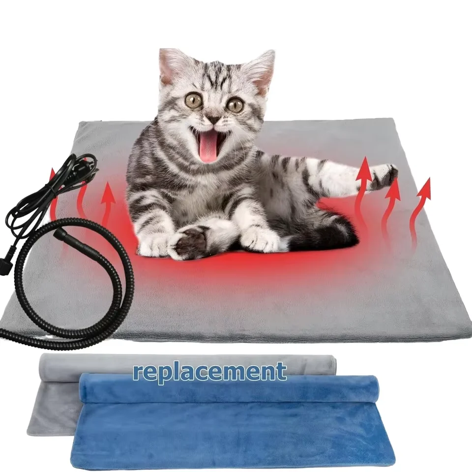 Pet heating pad, rechargeable heated pet pad, With controlled pet heating pad