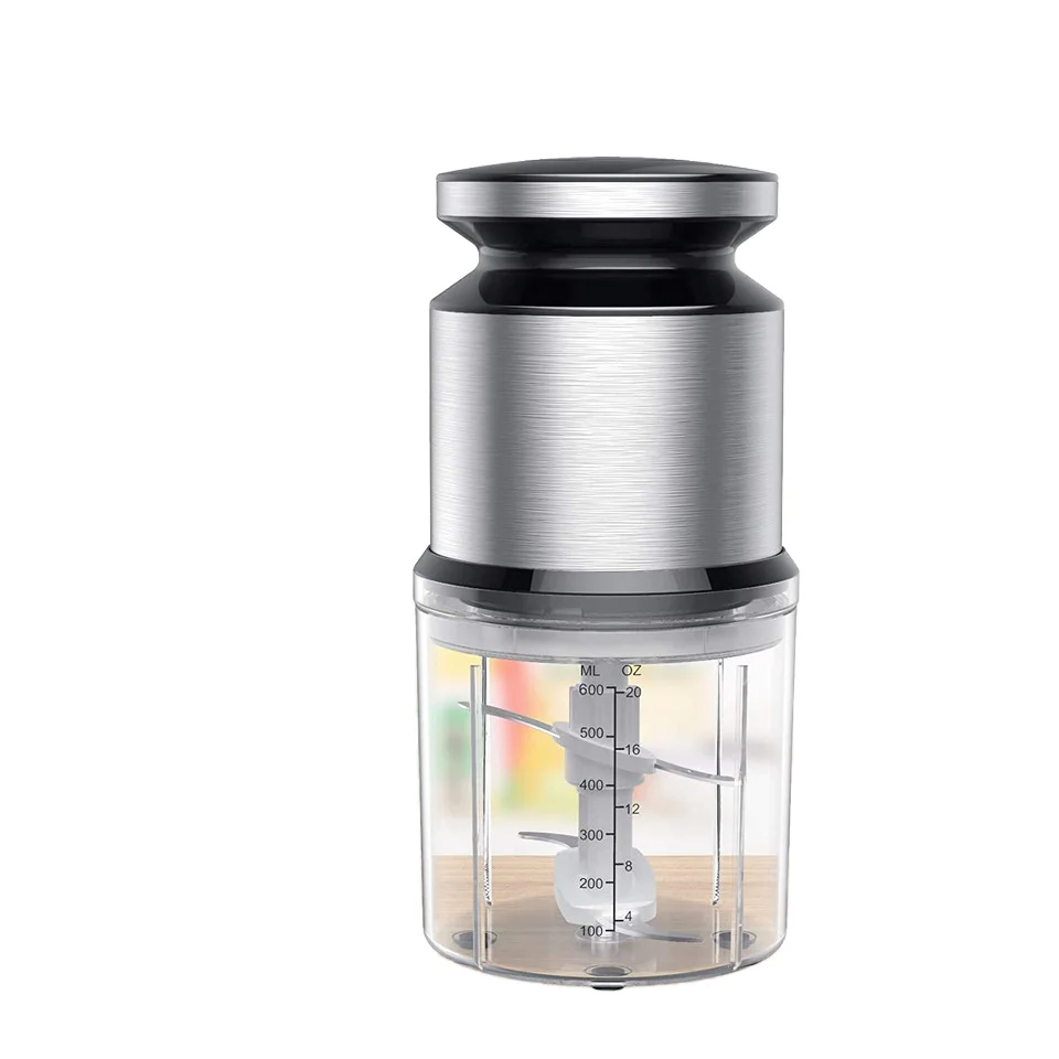 Бытовой измельчитель мяса 600 мл, блендер для измельчения мяса, портативная многофункциональная электрическая мясорубка