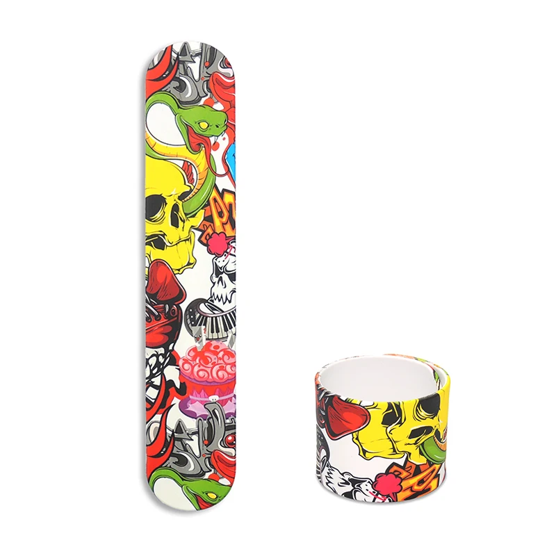 Pattern Clap Wrist Strap PVC Clap Wristband Factory Direct Sell Slap Ring Bracelet Cartoon Cute Silicone Orthodox Opp Bag Ball