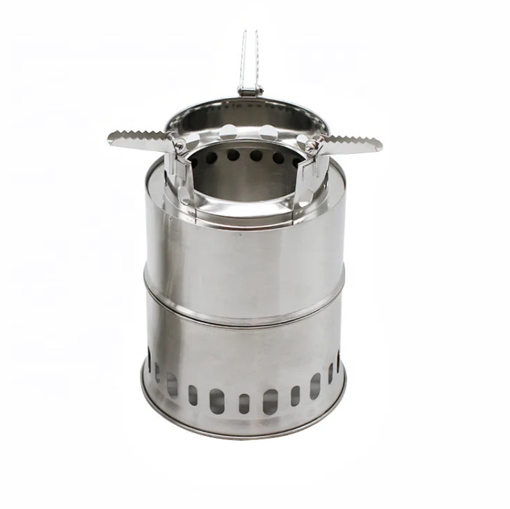Winter camping stainless steel folding detachable fire pit wood gas pellet outdoor mini stove Outdoor cooking utensils heater