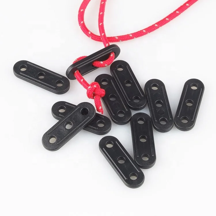 35/38/50/64MM 3 Hole Thick Plastic Windproof Rope Cord Cable Wire Guyline Adjustable Tighten Tent Tensioner