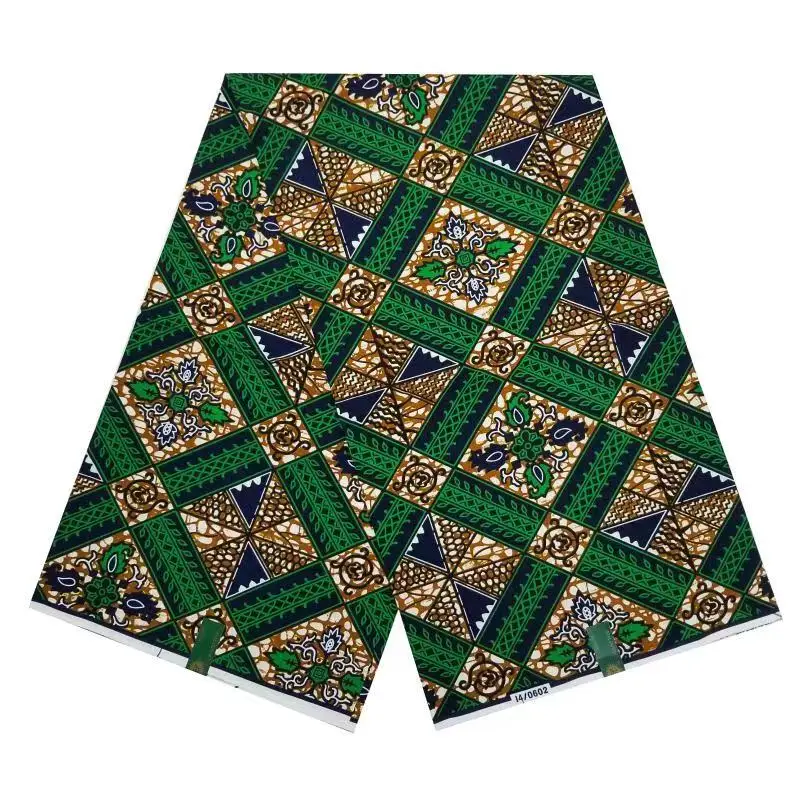  2021afican Wax Fabric Sewing Material 100% Cotton Prints Hollandais 6 Yards Super High Quality For