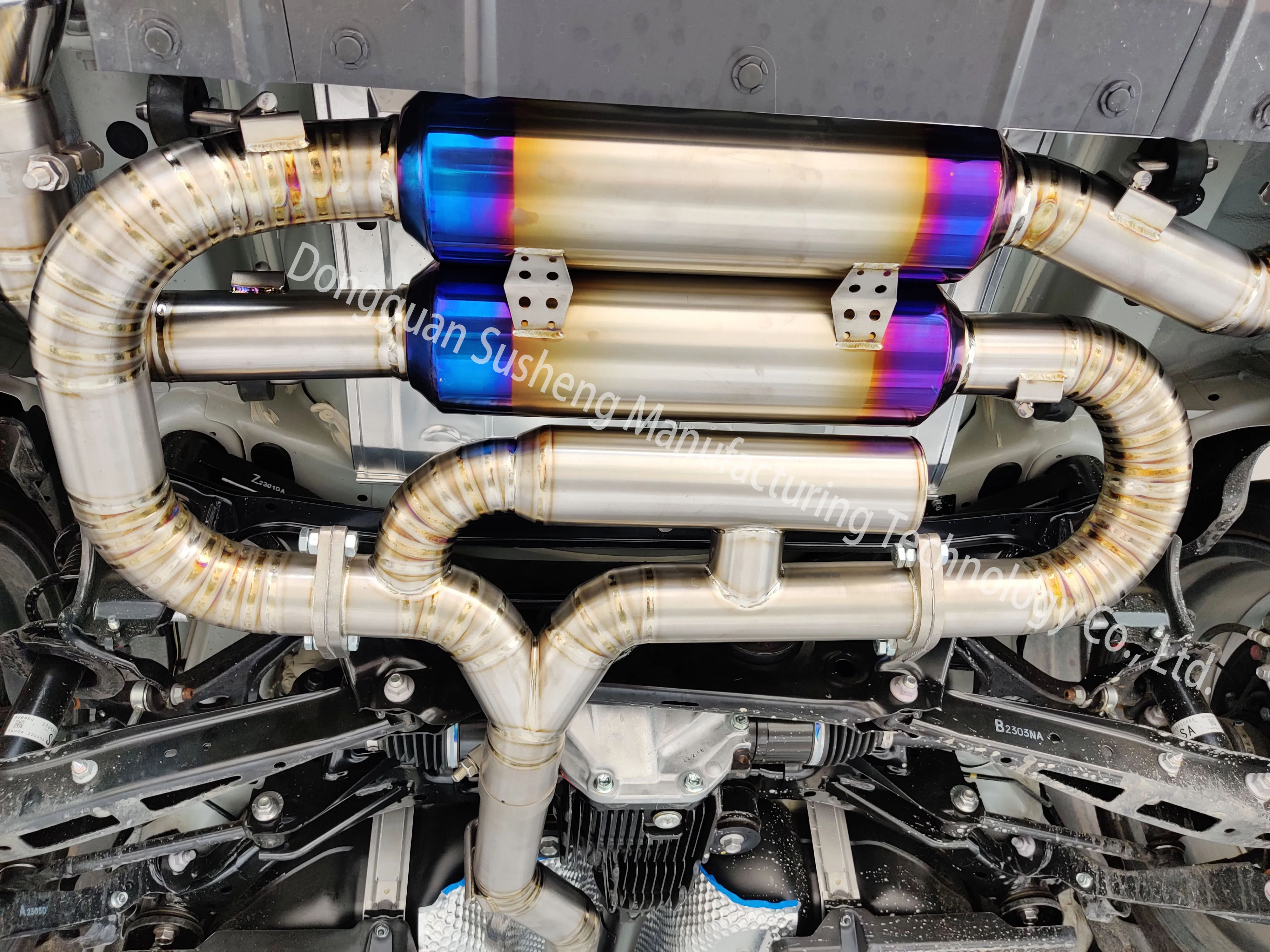 titanium Car exhaust system turbo exhaust pipe for Subaru BRZ ZD8 2022  exterior accessories