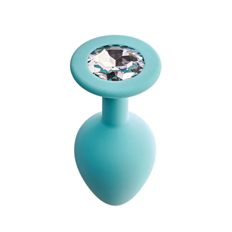 popular design Women Sex Toys Huge Plugs Crystal Trainer Kit Silicone Adult Jewel Butt Plug