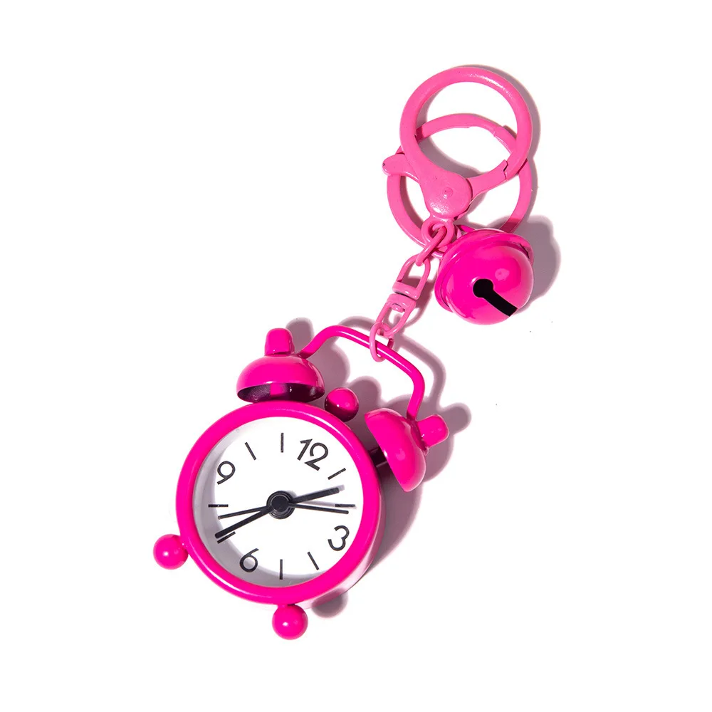 Wholesale Cute Alarm Clock Decoration Gift New Mini Creative Exquisite Small Alarm Clock Keychain