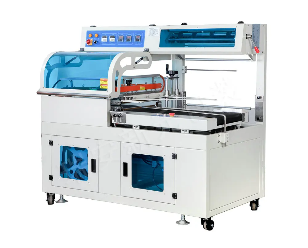 Factory customizable PE plastic film packaged automatic shrink wrapping packing machine