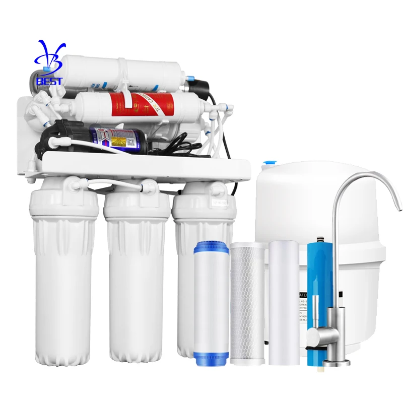 BEST 6 stage Under-Sink Reverse Osmosis Drinking Water Filtration System RO UV Water Purifier