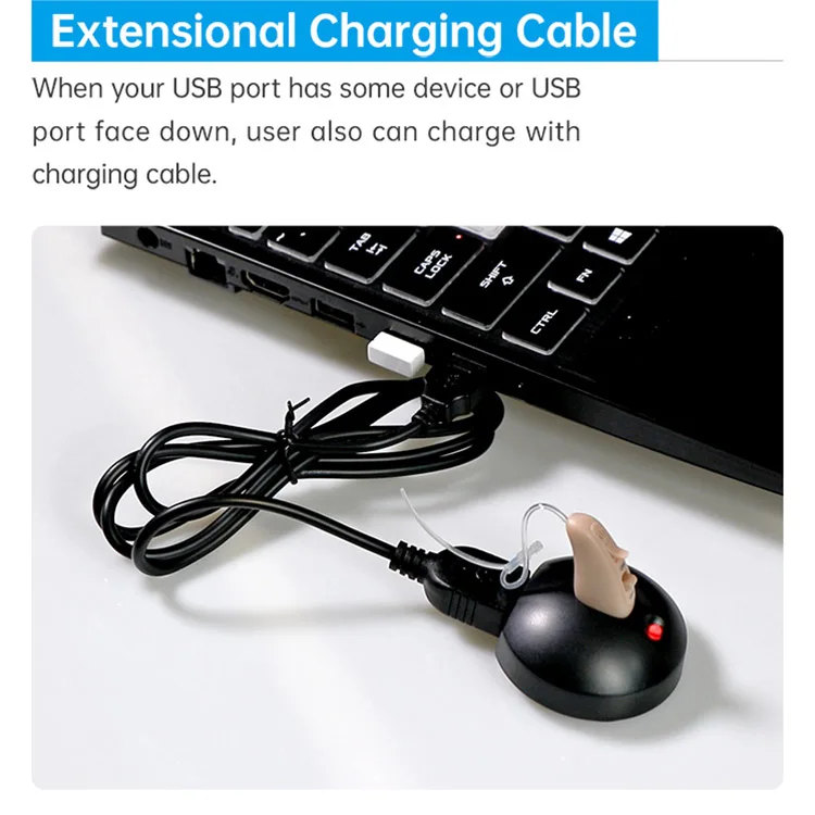 Most Popular Products Noise Reduction USB Base OTC Rechargeable Hearing Aid