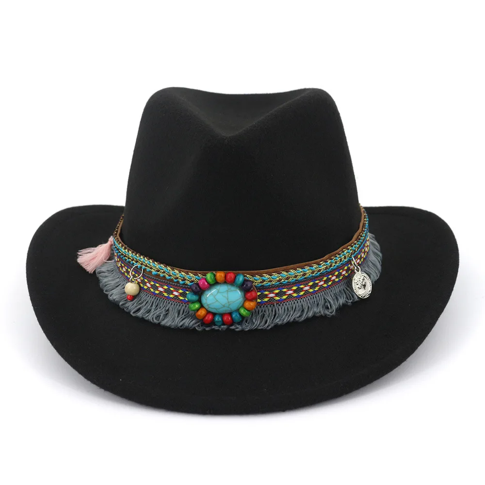 2022 Lovers Hat Lady New Fashion Trilby Cheap Winter Cowboy Hats Fedora Hats for Men and Women
