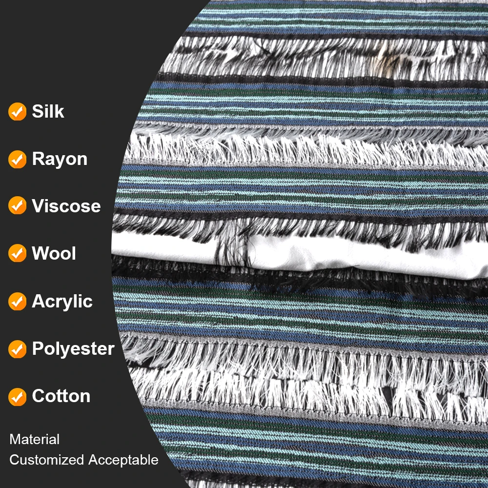 KEER Factory Custom Wholesale Hot Sale JDD4457 American Latest Design Anti Wrinkle Polyester Jacquard Fabric