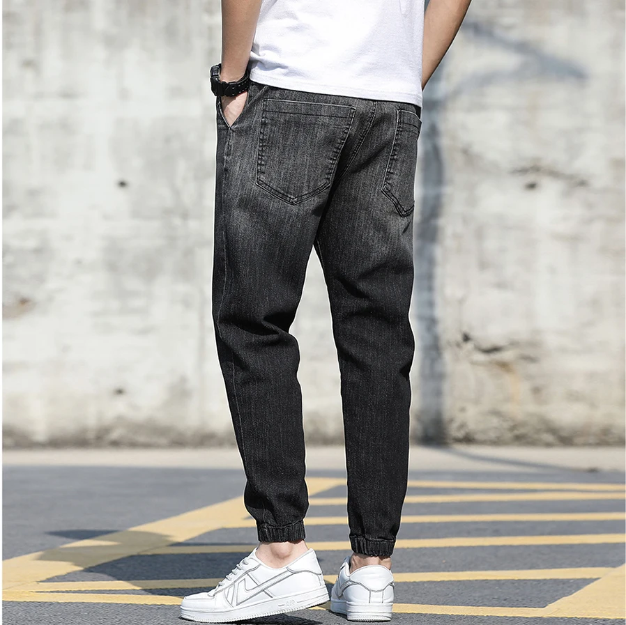 guangdong factory Denim pants in gradient drawstring vintage jeans vintage jeans