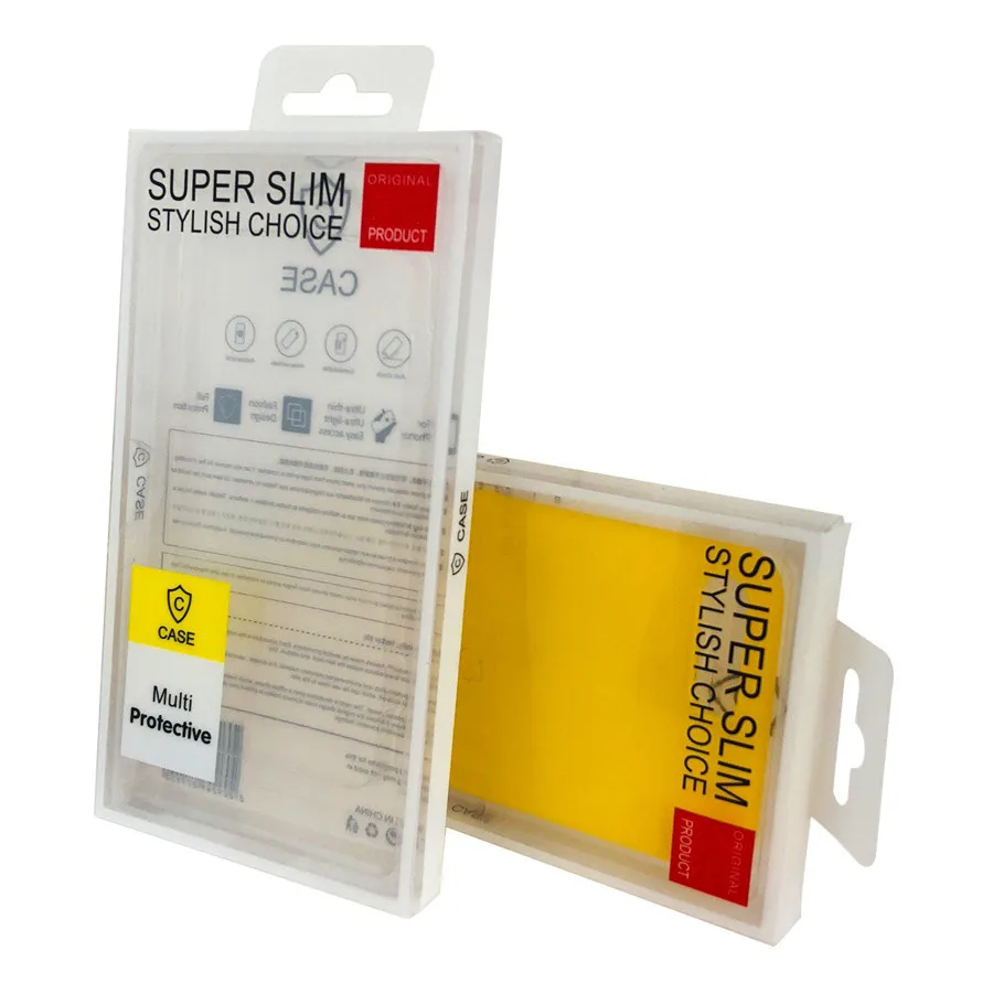 Packaging for plastic clear PET material cell phone case box mobile phone case box