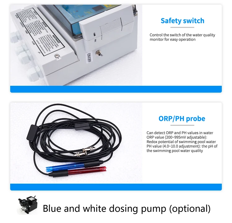 Factory Wholesale Pool Equipment Swimming Pool Accessories Water Quality Controller Monitor