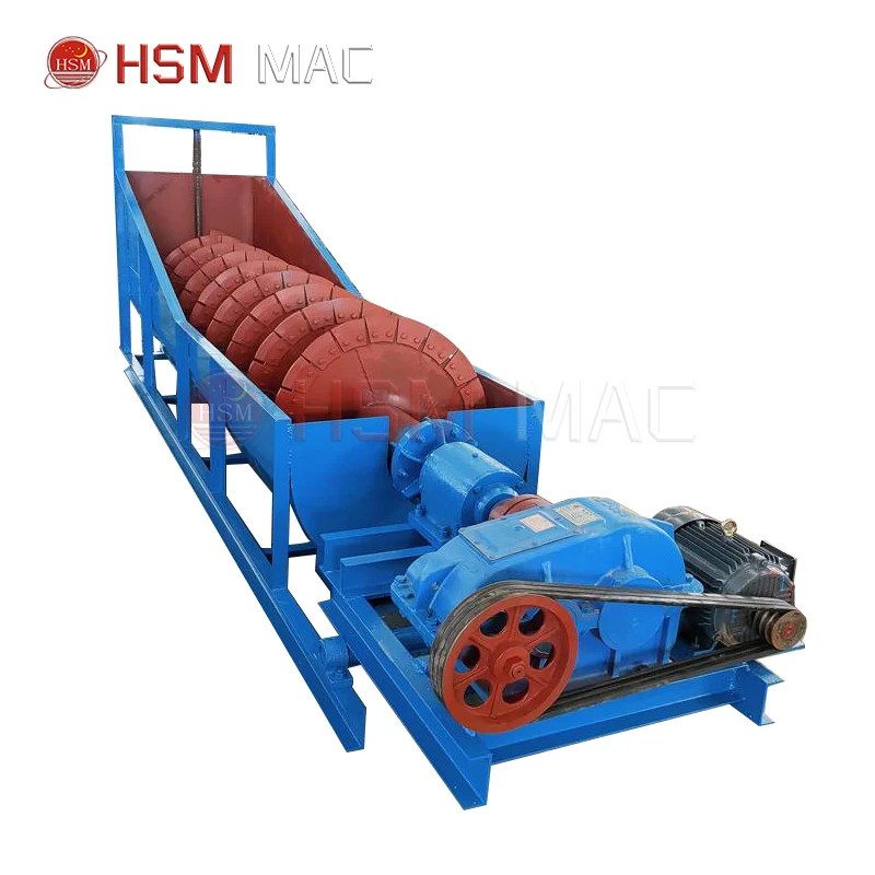HSM Top Rank Spiral Sand Washing Machine Mining Spiral Log Washer Screw Sand Washer